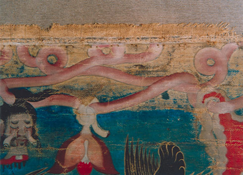 Bild: Opferthangka, Gesamtansicht Vorderseite, nach der Restaurierung 